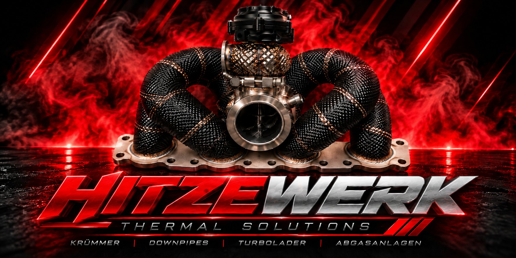 Hitzewerk Thermal Solutions – thermoisolierter Abgaskrümmer mit Turbolader